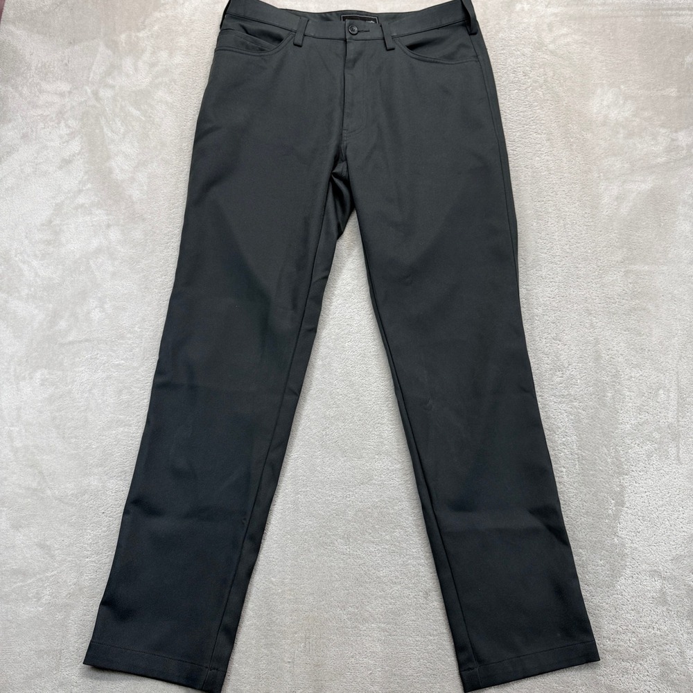 Oobe Pants Mens 32x32 Charcoal Gray Slim Straight Performance Golf‎ Trousers